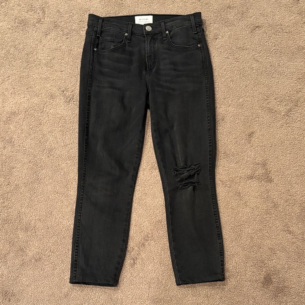 Anthropologie McGuire Denim Black Jeans Size 26